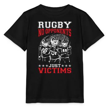 Rugby No Opponents Just Victims 4 - Stanley/Stella MINI CREATOR Kids’ T-Shirt - black - Front - Mikhail (115cm)