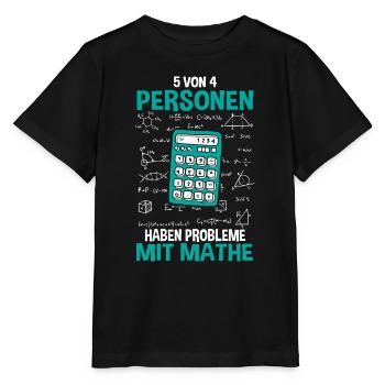 Mathe Mathematik Lehrer Rechner - Stanley/Stella Kinder T-Shirt MINI CREATOR  - Schwarz - Vorne - Mikhail (115cm)