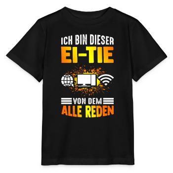 I'm that person that everyone is talking about computers - Stanley/Stella MINI CREATOR Kids’ T-Shirt - black - Front - Mikhail (115cm)