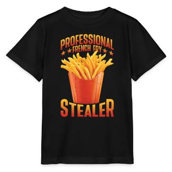 Professional French Fry Stealer 5 - Stanley/Stella MINI CREATOR Kids’ T-Shirt - black - Front - Mikhail (115cm)