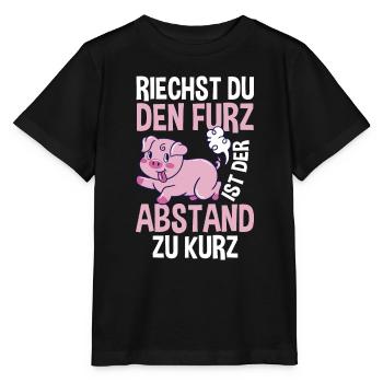 Riechst Du Den Furz Ist Der Abstand Zu Kurz - Stanley/Stella Kinder T-Shirt MINI CREATOR  - Schwarz - Vorne - Mikhail (115cm)