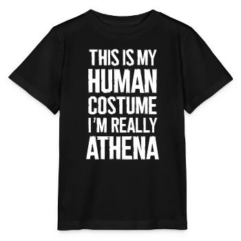 Athena-Göttin Geschenk - Stanley/Stella Kinder T-Shirt MINI CREATOR  - Schwarz - Vorne - Mikhail (115cm)