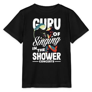 Guru of Singing in the Shower Funny Music Lover - Stanley/Stella MINI CREATOR Kids’ T-Shirt - black - Front - Mikhail (115cm)