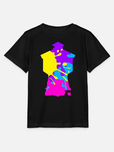 Wasserturm Langeoog bunt - Stanley/Stella Kinder T-Shirt MINI CREATOR - Schwarz
