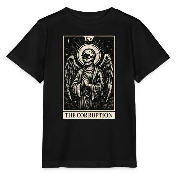Tarot-Datenhortung: Der Engel der Verderbnis - Stanley/Stella Kinder T-Shirt MINI CREATOR  - Schwarz - Vorne - Mikhail (115cm)