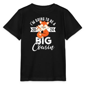 Je vais être grand cousin 2024 fox baby boy - T-shirt bio MINI CREATOR Stanley/Stella Enfant - noir - Devant - Mikhail (115cm)
