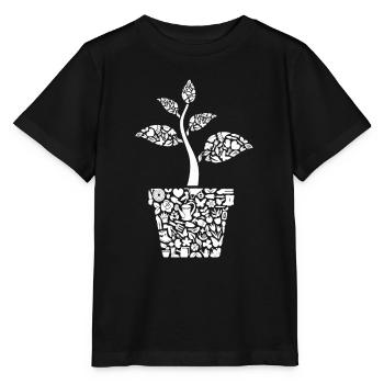 Garden Florist Hobby Gardener Girl Gardener - Stanley/Stella MINI CREATOR Kids’ T-Shirt - black - Front - Mikhail (115cm)