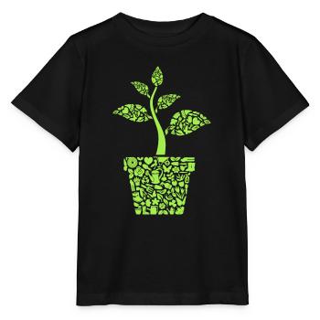 Gardener, Florist, Hobby Gardener, Garden Women - Stanley/Stella MINI CREATOR Kids’ T-Shirt - black - Front - Mikhail (115cm)
