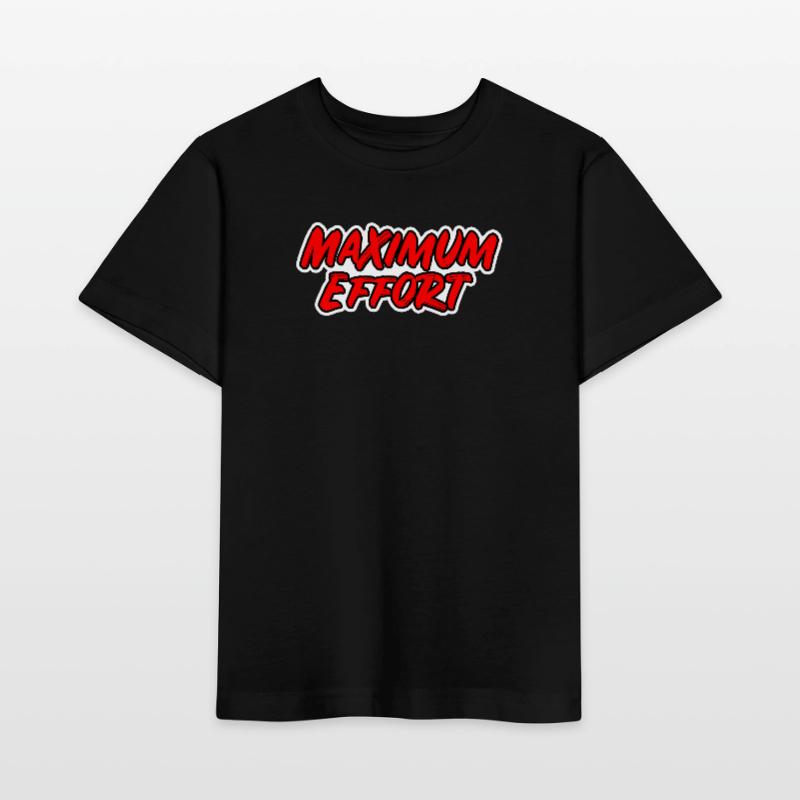 Maximaler Einsatz - roter Text Comicstyle Stanley/Stella Kinder T-Shirt MINI CREATOR 