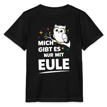 oiseau de nuit hibou hibou oiseau - T-shirt bio MINI CREATOR Stanley/Stella Enfant - noir - Devant - Mikhail (115cm)
