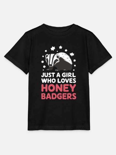 Dachs Honigdachs Tier - Stanley/Stella Kinder T-Shirt MINI CREATOR - Schwarz