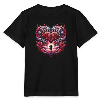 Heart's Horizon - Stanley/Stella MINI CREATOR Kids’ T-Shirt - black - Front - Mikhail (115cm)