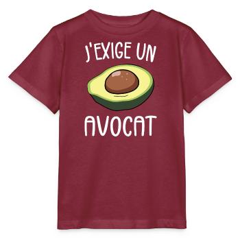 I Demand A Lawyer - Humor Pun - Stanley/Stella MINI CREATOR Kids’ T-Shirt - burgundy - Front - Kain (125cm)