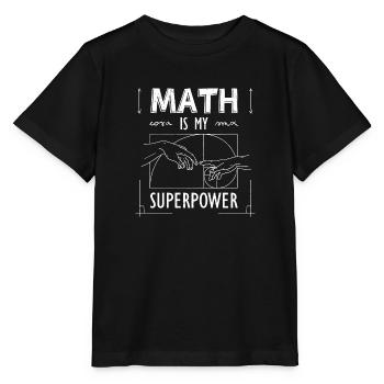 Fibonacci Golden Ratio Math Art Spiral - Stanley/Stella MINI CREATOR Kids’ T-Shirt - black - Front - Mikhail (115cm)