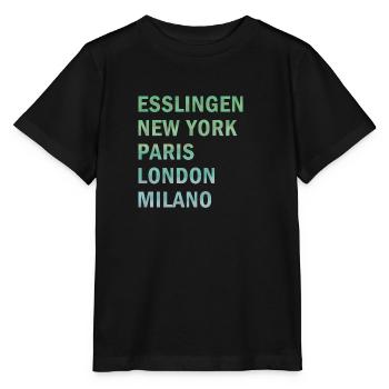 Metropole Esslingen - Stanley/Stella Kinder T-Shirt MINI CREATOR  - Schwarz - Vorne - Mikhail (115cm)