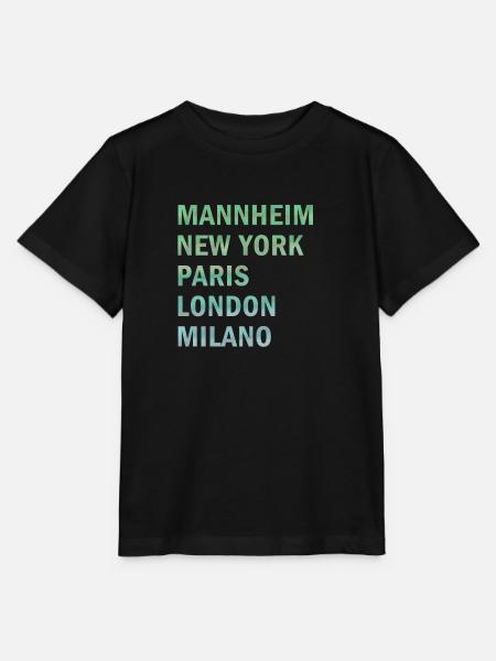 Metropole Mannheim - Stanley/Stella Kinder T-Shirt MINI CREATOR - Schwarz