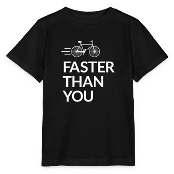 Faster than you - T-shirt bio MINI CREATOR Stanley/Stella Enfant - noir - Devant - Mikhail (115cm)