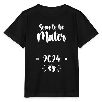 Mater Soon To Be Mom 2024 Mother Pregnant Kids Mot - Stanley/Stella MINI CREATOR Kids’ T-Shirt - black - Front - Mikhail (115cm)