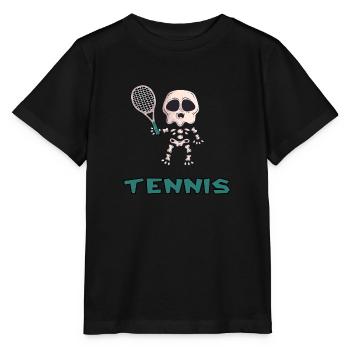 tennis tennis match tennis player tennis-oldie - Stanley/Stella MINI CREATOR Kids’ T-Shirt - black - Front - Mikhail (115cm)