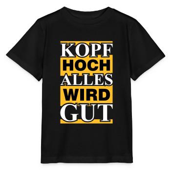 alles wird gut - Stanley/Stella Kinder T-Shirt MINI CREATOR  - Schwarz - Vorne - Mikhail (115cm)