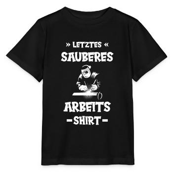 Schweißer Schweißen Beruf Schweisser - Stanley/Stella Kinder T-Shirt MINI CREATOR  - Schwarz - Vorne - Mikhail (115cm)