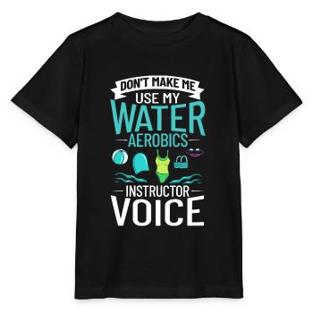 AquaGym Aquafitness Aqua Training Aqua - T-shirt bio MINI CREATOR Stanley/Stella Enfant - noir - Devant - Mikhail (115cm)
