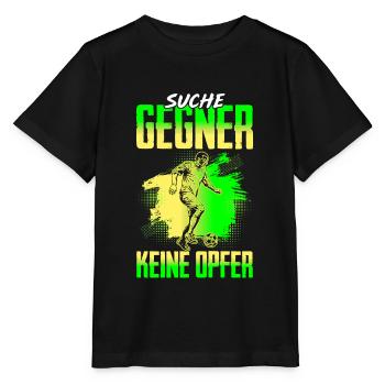 Fussballspieler Suche Gegner Keine Opfer - Stanley/Stella Kinder T-Shirt MINI CREATOR  - Schwarz - Vorne - Mikhail (115cm)