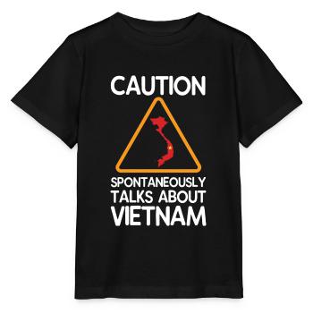 Vietnam - Stanley/Stella Kinder T-Shirt MINI CREATOR  - Schwarz - Vorne - Mikhail (115cm)