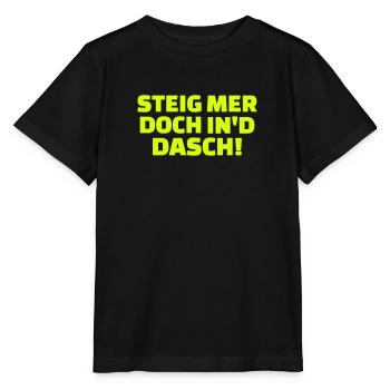 Steig mer doch in'd dasch - Stanley/Stella Kinder T-Shirt MINI CREATOR  - Schwarz - Vorne - Mikhail (115cm)