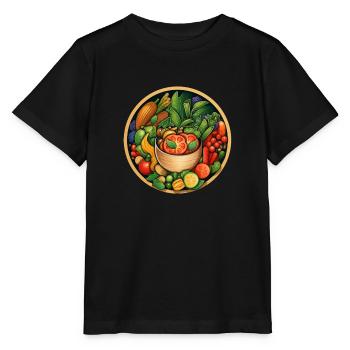 Bol d’essence verte - T-shirt bio MINI CREATOR Stanley/Stella Enfant - noir - Devant - Mikhail (115cm)