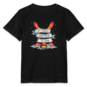 Billets de remontées mécaniques – ski et plaisir sur les pistes - T-shirt bio MINI CREATOR Stanley/Stella Enfant - noir - Devant - Mikhail (115cm)