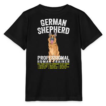 German Shepherd Professional Human Trainer - T-shirt bio MINI CREATOR Stanley/Stella Enfant - noir - Devant - Mikhail (115cm)