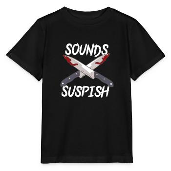 Sounds Suspish - Stanley/Stella Kinder T-Shirt MINI CREATOR  - Schwarz - Vorne - Mikhail (115cm)