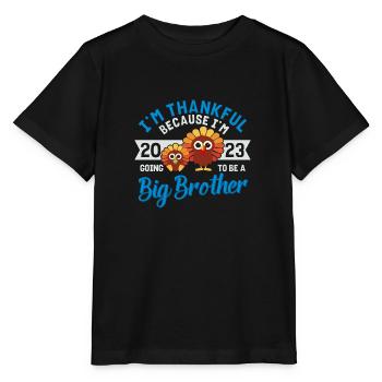 Big Brother 2023 Bébé Thanksgiving Turquie Garçons - T-shirt bio MINI CREATOR Stanley/Stella Enfant - noir - Devant - Mikhail (115cm)
