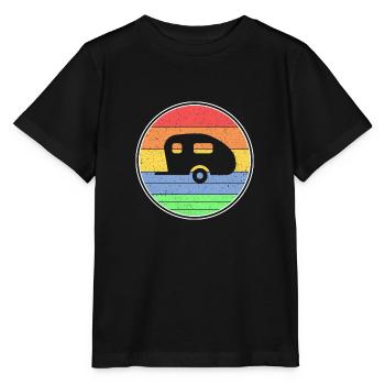 Wohnwagen - Stanley/Stella Kinder T-Shirt MINI CREATOR  - Schwarz - Vorne - Mikhail (115cm)