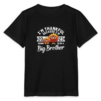 Big Brother 2023 Bébé Thanksgiving Turquie Garçons - T-shirt bio MINI CREATOR Stanley/Stella Enfant - noir - Devant - Mikhail (115cm)