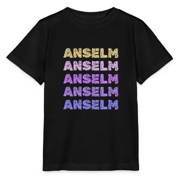 First name Anselm - Stanley/Stella MINI CREATOR Kids’ T-Shirt - black - Front - Mikhail (115cm)