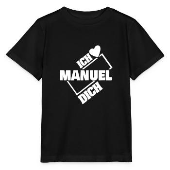 Manuel en couple - T-shirt bio MINI CREATOR Stanley/Stella Enfant - noir - Devant - Mikhail (115cm)