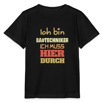 Bautechniker als Beruf - Stanley/Stella Kinder T-Shirt MINI CREATOR  - Schwarz - Vorne - Mikhail (115cm)
