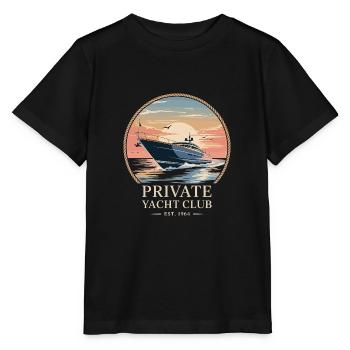 Yacht Club privé - T-shirt bio MINI CREATOR Stanley/Stella Enfant - noir - Devant - Mikhail (115cm)