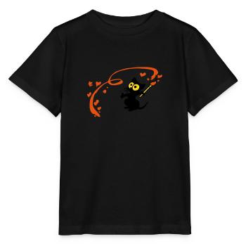 Georgie Chaton peintre - T-shirt bio MINI CREATOR Stanley/Stella Enfant - noir - Devant - Mikhail (115cm)