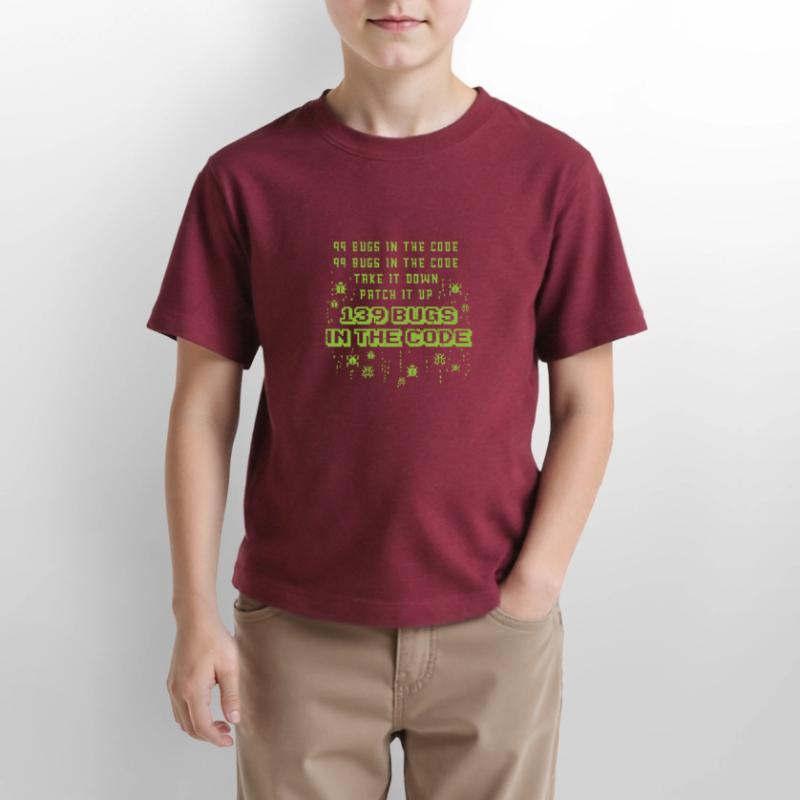 99 Bugs im Code Programmer Source Coding Desig Stanley/Stella Kinder T-Shirt MINI CREATOR 