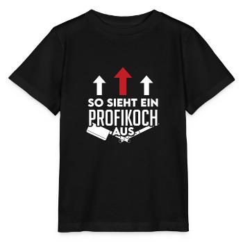 Profikoch Koch kochen braten Küche Spruch - Stanley/Stella Kinder T-Shirt MINI CREATOR  - Schwarz - Vorne - Mikhail (115cm)