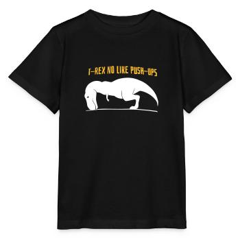 T-Rex pas comme les pompes - T-shirt bio MINI CREATOR Stanley/Stella Enfant - noir - Devant - Mikhail (115cm)