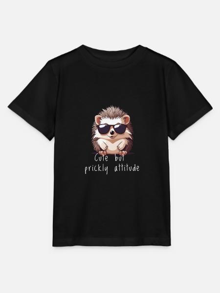 Süßer Igel niedlicher Igel Geschenk - Stanley/Stella T-shirt MINI CREATOR til børn - sort