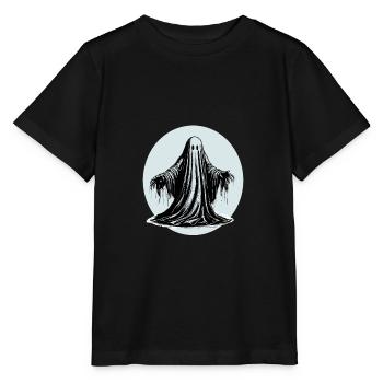 Conception graphique fantôme cool - T-shirt bio MINI CREATOR Stanley/Stella Enfant - noir - Devant - Mikhail (115cm)