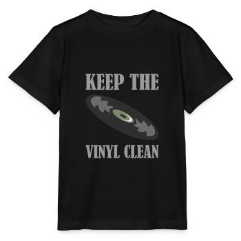 Record keep the vinyl clean - Stanley/Stella MINI CREATOR Kids’ T-Shirt - black - Front - Mikhail (115cm)