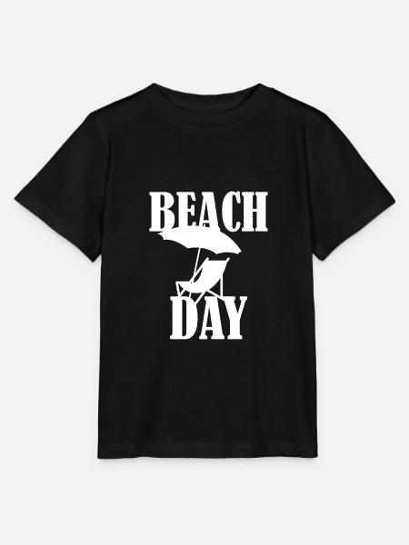 Beach Day Liegestuhl - Stanley/Stella Kinder T-Shirt MINI CREATOR  - Schwarz