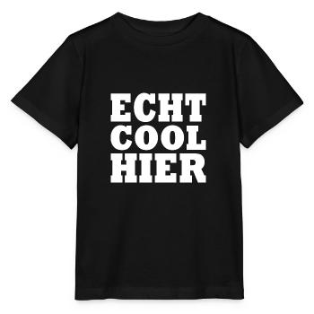 Echt cool hier - Stanley/Stella Kinder T-Shirt MINI CREATOR  - Schwarz - Vorne - Mikhail (115cm)