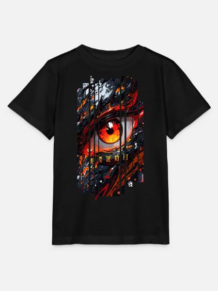 Cyborg Eyes Drachenmädchen - Stanley/Stella Kinder T-Shirt MINI CREATOR - Schwarz